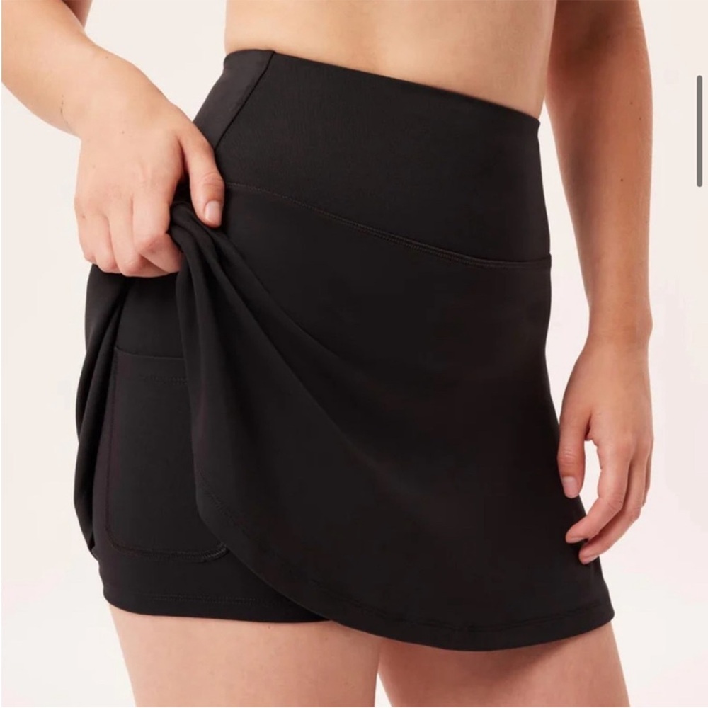 Girlfriend Collective Black skort skirt sz large - Picture 2 of 9